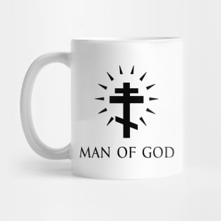 Man Of God - Orthodox Cross - Black - Christian Series 8B Mug